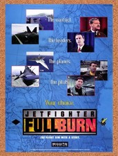 1998 Jetfighter Full Burn PC Original Advertisement / Retro Promo v2 picture