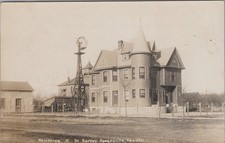 RPPC Residence Dr Bartley Spearville KS Kansas CU Williams Photo Postcard picture