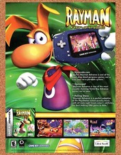 2001 Rayman Advance GBA Original Advertisement / Retro Promo v1 picture