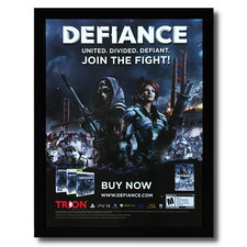 2013 Defiance Framed Print Ad/Poster Original PS3 Xbox 360 PC Video Game Art picture