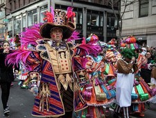 Philadelphia Pennsylvania 2019 Mummers Parade Broad Street Feather Costume picture