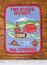 NCAC National Capital Two Rivers District PG Maryland 1984 Camporee BSA Patch picture