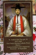 Saint St. Andrew Kim Tae-gon, S.J. + Bio (2