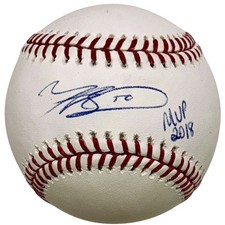 Mookie Betts Autographed Boston Red Sox Official MLB Baseball w/