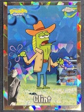 Clint 2025 Topps Chrome SpongeBob SquarePants #97 Night Shift Refractor SSP picture