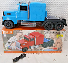 NEW BIG SEMI TRUCK SOLAR BLUETOOTH SPEAKER WSTER FM RADIO USB LOUD  picture