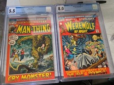 Marvel Spotlight 4 CGC 8.0 Werewolf by Night Adventures Into The Fear 10 5.5 Cgc picture