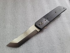 Pohan Leu Custom Knives Hamachi, Scandi Grind, Zirconium Bolster, Silver LSCF picture