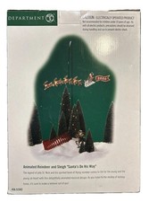 Dept 56 “Santa’s On His Way” Animated Reindeer and Sleigh Refurbished 56.52502 picture