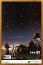 2007 Mass Effect Xbox 360 Print Ad/Poster Official Authentic RPG Game Promo Art picture