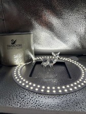 Swarovski Silver Crystal Fawn Retired Rare Encounters Original Cylinder Box, COA picture