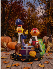Bert and Ernie Sesame Street Halloween Pirate Figure Blue/Yellow/Orange 2026 NWT picture