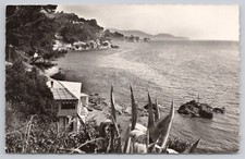Postcard TOULON Les Flots Bleus France Coastal Beach View c1957 picture