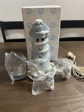 Encore 2000 Snow Buddies Snowville “Lighthouse” #94933. With 3 Minis Rare 8