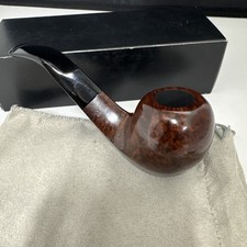 Stanwell Danske Club Brown Polished 15 Bent Apple Smooth Briar Tobacco Pipe -New picture
