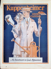 Original 1922 Vintage Print Ad: Kuppenheimer Good Clothes by J.C. Leyendecker picture