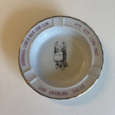 Vintage GENERAL LEE'S MAN JEN LOW Chinese Restaurant Ashtray Chinatown LA CA 4