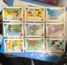 Topps 1987 Disney Family Portraits Non-Sport Trading Card Lot 9 Mickey Goofy picture