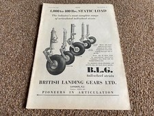 FABK16 ADVERT 11X8 BRITISH LANDING GEARS LTD LONDON. BARRACUDA. BEAUFIGHTER picture