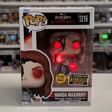 Funko Pop Marvel Wanda Maximoff Entertainment Earth Glow 1216 Witch Vinyl Figure picture