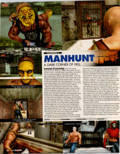 Rockstar Manhunt PS2 Game Print Article 2003 Poster Promo Ad Vintage Original picture