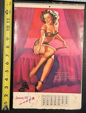 Vintage 1952 Gil Elvgren Ballyhoo Pin-Up Calendar - complete picture
