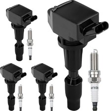 HQPASFY UF764 Ignition Coils Pack & Iridium Spark Plugs Set of 4 Compatible with picture