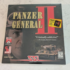 Panzer General II PC Game 1997 Factory Sealed New Big Box Vintage SSI WWII picture