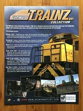 Trainz Ultimate Collection PC 2003 Print Ad/Poster Railroad Trains Sim Game Art picture