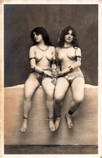 French nude woman with Chastity Belt Postcard Copy picture