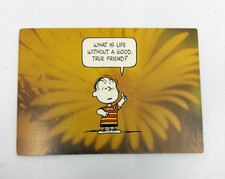VTG Hallmark Peanuts Greeting Card 1952 What Is Life Without a Good True Friend picture