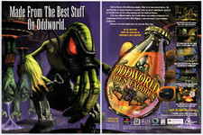 Vintage Print Ad 1998 Oddworld Abe's Exoddus PC Game Original Promo Poster Art picture