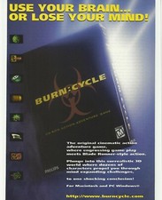 Burn Cycle Print Ad/Poster Art PC Big Box (B) picture