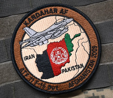 KANDAHAR AF F-16 vêlkrö PATCH: NATO AIR TASK FORCE ATF 11 DET. AFGHANISTAN 2009 picture