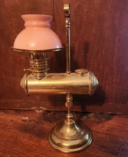 Miniature Brass Student Type Lamp 1878 Antique.  picture
