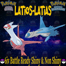 Pokemon Latios Latias Shiny & Non Shiny 6iv Brilliant Diamond and Shining Pearl picture