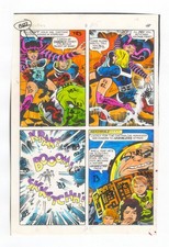 Captain Victory #3 pg 28 Kirby COLOR GUIDE Original Comic Production Art picture