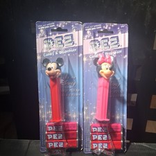 (2) 2007 Disney Pixar PEZ Candy & Dispenser  Set of Minnie Mouse & Mickey Mouse picture