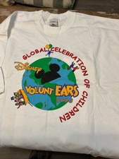 Disney Vintage Global Celebration of Children Disney Volunt Ears 1998. Size XL picture