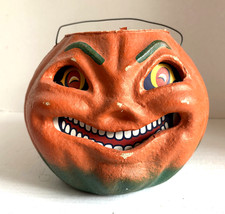 Paper Mache Halloween Jack-O-Lantern 7