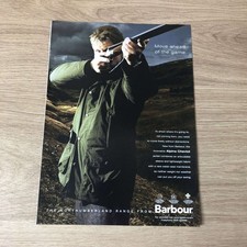 GUNS90 MAGAZINE ADVERT 12X9 BARBOUR ALPINA CHEVIOT JACKET picture