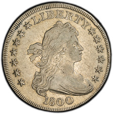 1800 $1 US Dollar, Draped Bust, VF Detail, Cleaned, Rare picture