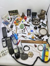 Vintage Junk Drawer Lot, Cool Stuff, Toys, Knives, Tools, Jewelry, Dice & MORE picture