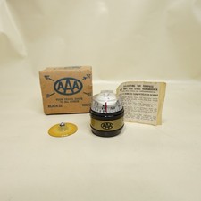 NOS Vintage AAA Dash Mount Compass  Black with Box, Instructions,  Bracket picture