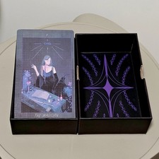 Fantasy Tarot Cards Deck 78 Card Fairy Tale Honey Lavender Tarot Double Embossed picture