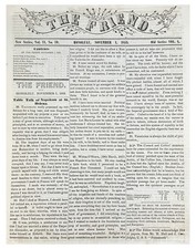 1853 THE FRIEND Honolulu Hawaii Newspaper Antique Whaling Marine Journal Imprint picture