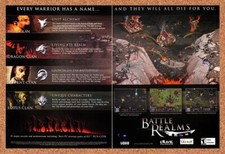 Battle Realms PC Original 2002 Ad Authentic UbiSoft Fantasy RTS Video Game Promo picture