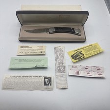 Buck 110-NK USA Vintage 25th Anniversary Commemorative Folding Hunter Knife picture