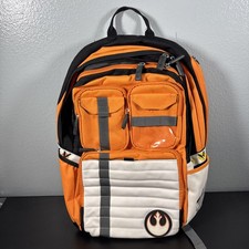 Star Wars Rebel Alliance Logo Backpack Orange/White/Black Adjustable picture