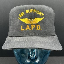 Vintage LAPD Air Support New Era Pro Model Snapback Hat USA Flight Suits picture